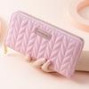 Fashion Embroidery Women's Wallet Long Hand Change Bag Mobile Phone Bag Card Bag Xiaoxiangfeng