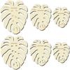 6Pcs 3 Style Wood Hoop Rings Macrame for DIY Craft Making Home Wall Hanging Wreath Decoration Monstera Leaf 180~295x145~235x3mm 3pcs/style