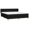 Vidaxl Continental Bed with Mattress, Black, Fabric 180X200 Cm