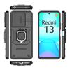 For Xiaomi Redmi 13 Case Luxury Ring + Movable Window Back Cover Armor Case For Xiaomi Redmi 13 Redmi13 Phone Case