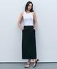 MUSINSA STANDARD WOMAN [Cooltandard] Women'S Straight Maxi Skirt [Black]