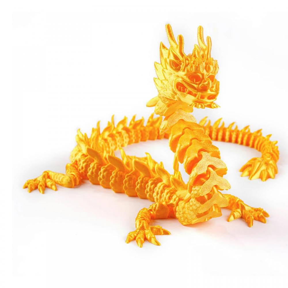 3D Printed Dragon Egg Figures Gemstone Multi-Jointed Movable Dragon With Wings Toys Tabletop Decorative Ornament Birthday Gifts