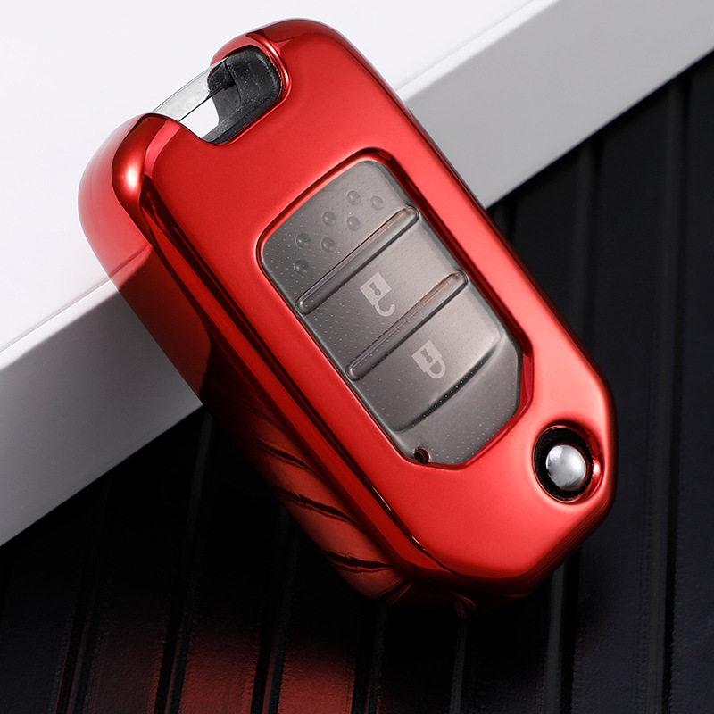 Honda Key Case for Civic XRV Accord 9.5th Gen, Vezel, Spirior - Folding Shell with Buckle