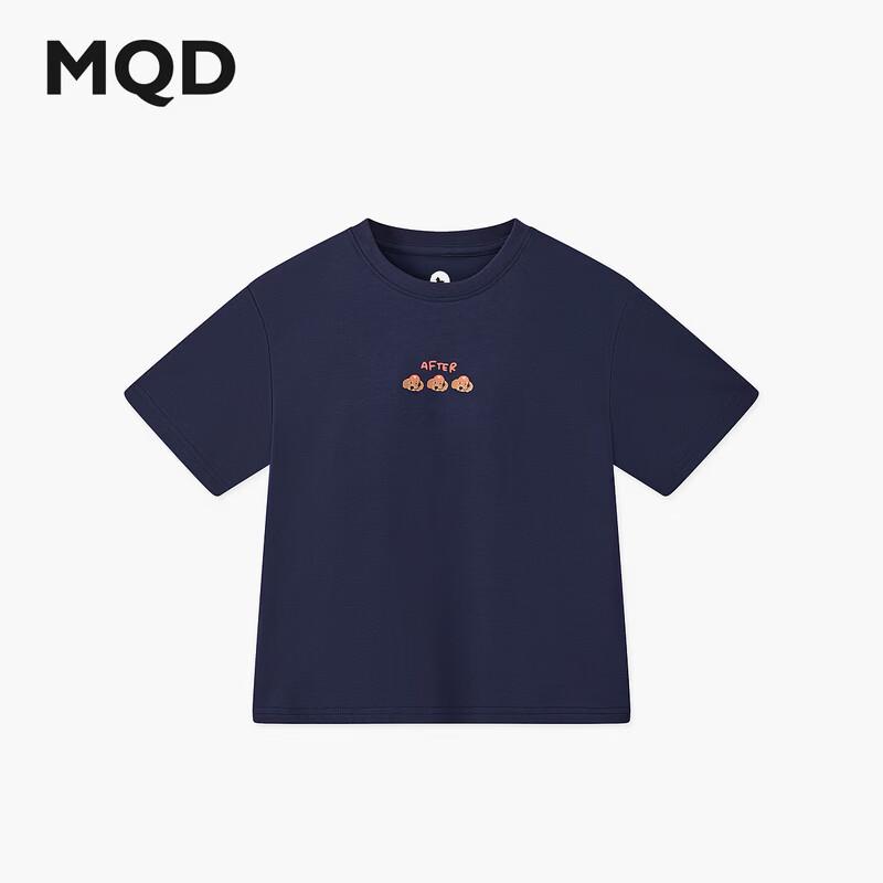 MQD Boys' Cooling Letter Print Street Style Short Sleeve T-Shirt