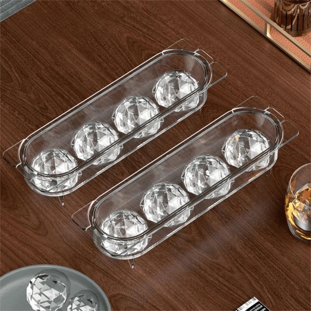Freezer Safe Ice Cube Tray Reusable Design Ice Ball Mold Odorless Ball Shaped Ice Mold  Home Use