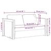 VidaXL Canapé-lit 2 en 1 jaune foncé 122x204x55 cm velours 353963