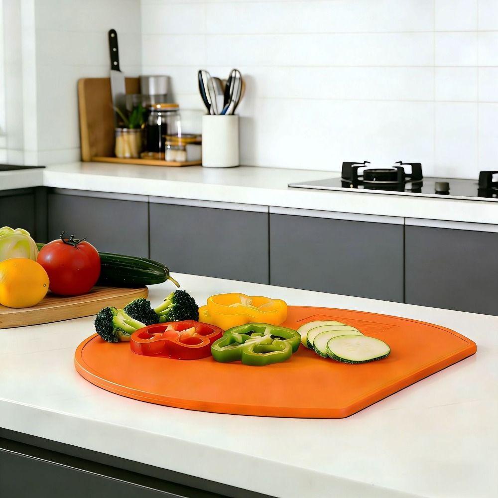Anti-Bacterial TPU Cutting Board Flexible Non-Slip Cutting Mat Kitchen Chopping Block Kitchen Use