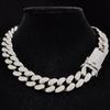 Iced Out Bling Bling Chain Necklace High Quality 20mm Width Miami Cuban Chain Hiphop Necklaces Fashion Charm Jewelry