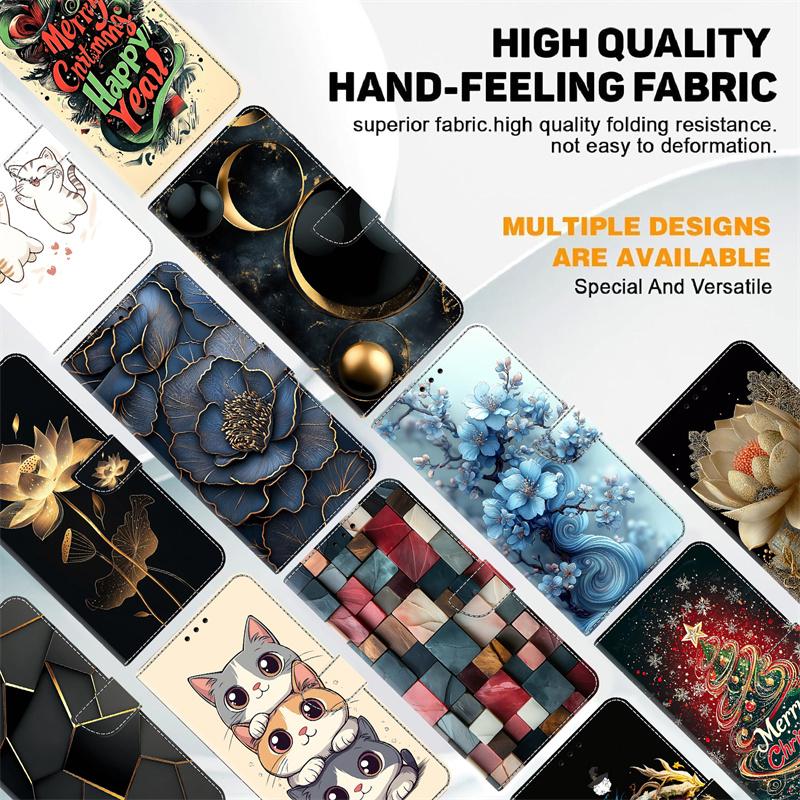 Cat Paint Cover for Samsung Galaxy A37 A57 A17 A07 A56 A36 A26 A16 A06 A55 A35 A25 A15 A54 A34 A14 Capa Phone Wallet Phone Case