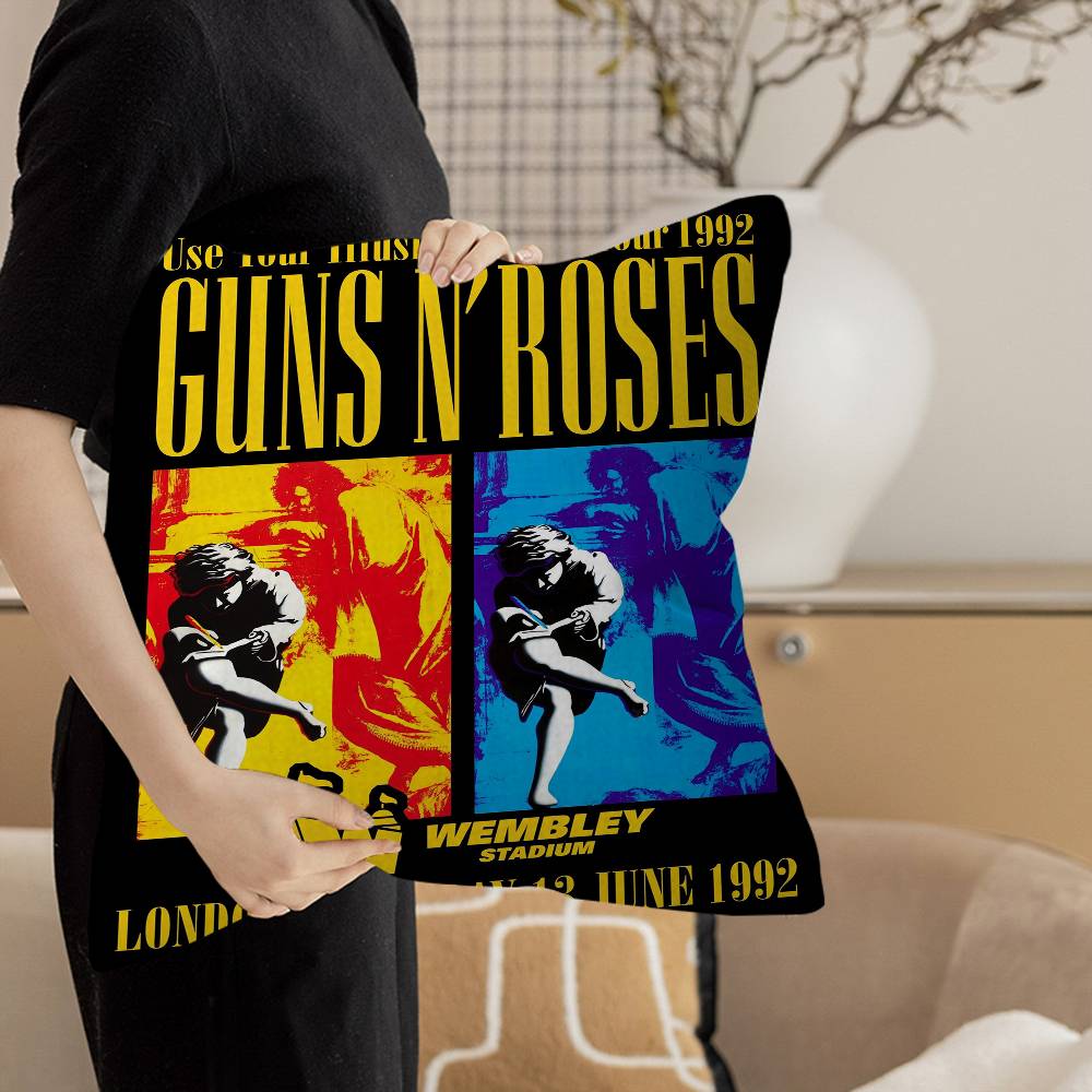 Band G-Guns N-N' R-Roses-S Pillow Cover Sofa Cushion Cover Home Room Decoration Children Gift