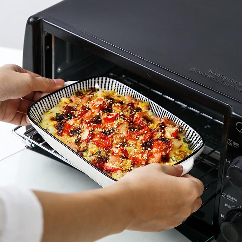 Diren Double-Handled Ceramic Rectangular Baking Dish