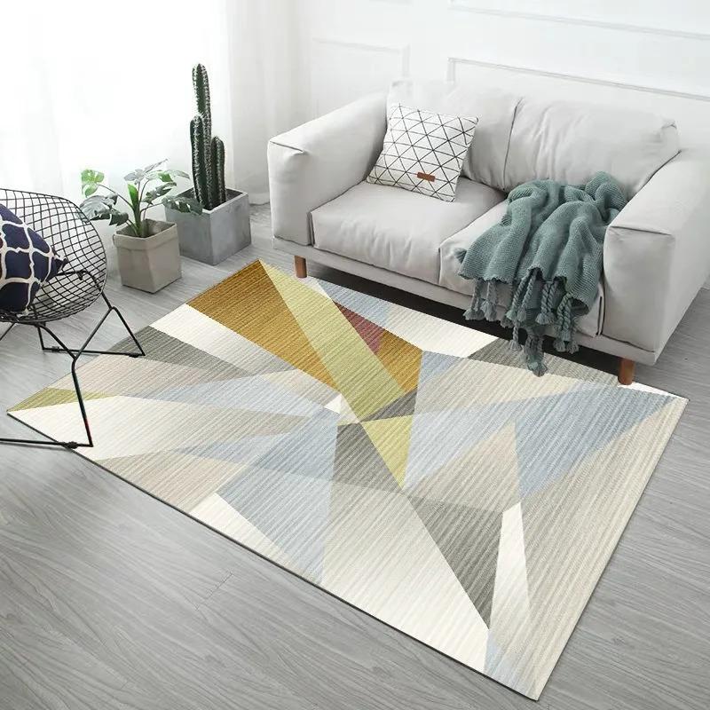 Creative Feather Print Bedroom Floor Mats Decoration Home Living Room Floor Mats