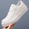 RO men's shoes first layer cowhide men's casual shoes leather breathable white shoes fashion versatile men's board shoes tide