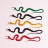 Lifelike 40cm Realistic Python Rubber Fake Snake Scary Prop for Halloween Celebration Garden Bird Repellent