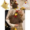 Longhaired Chick Plush Toy Cartoon Chicken Stuffed Animal For Kids And Collectors
