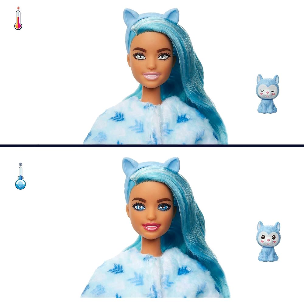 Barbie Cute Up! Husky Costume Doll for Dress-Up Play Ages 3+