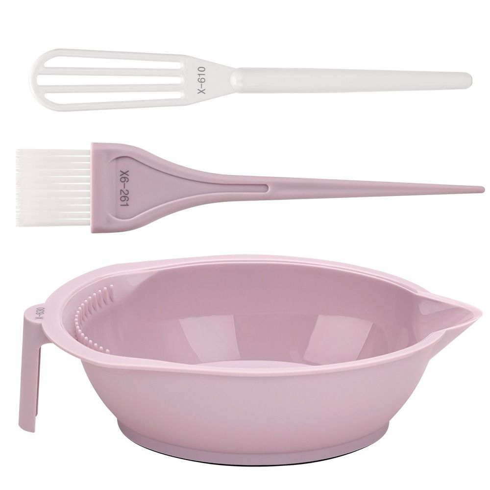 3PCS Anti-slip Professional Hair Dyeing Kit Hairdressing Hair Coloring Kit Barber