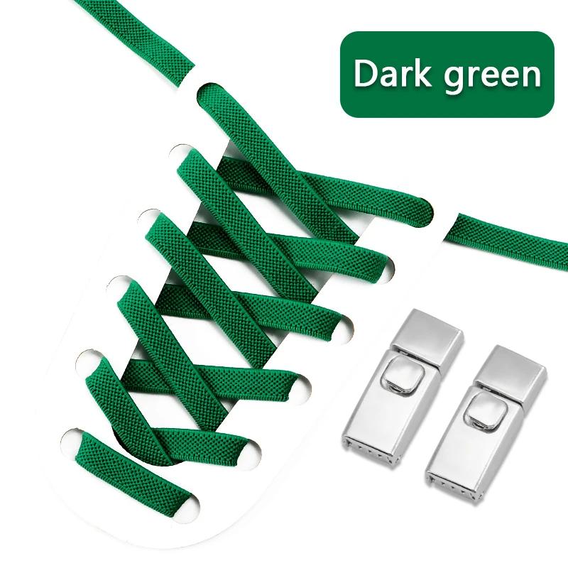 8MM 2025 No Tie Shoe Laces Press Lock Insert Fixed Shoelaces Without Ties Elastic Laces Sneaker Kid Adult Flat Shoelace for Shoe