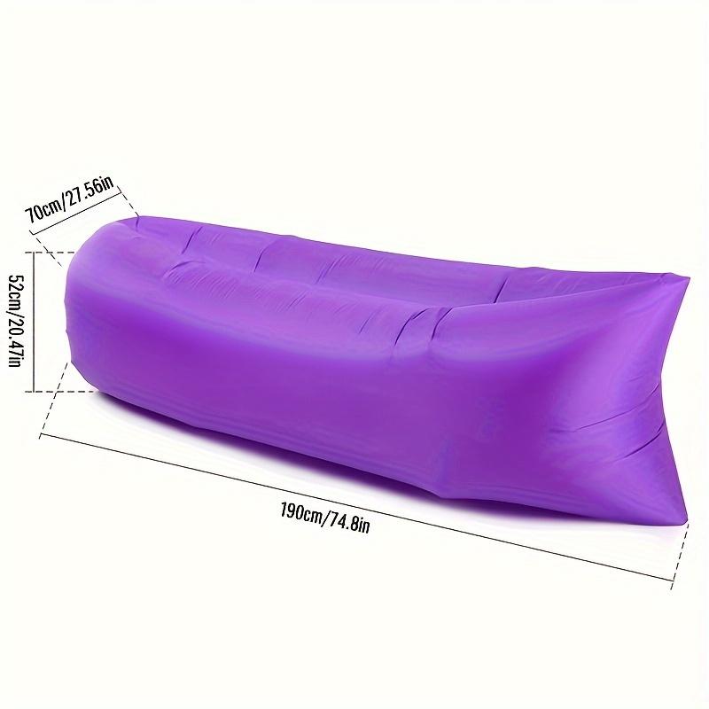 Aufblasbares Gartensofa für eine Person Schnelle Aufblasung 2-in-1 Luftsofa & Schlafsack Tragbar Leicht für Faules Entspannen