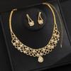 Water Drop Tassel Jewelry Set: Necklace, Earrings, Bracelet for Elegant Evening Dress