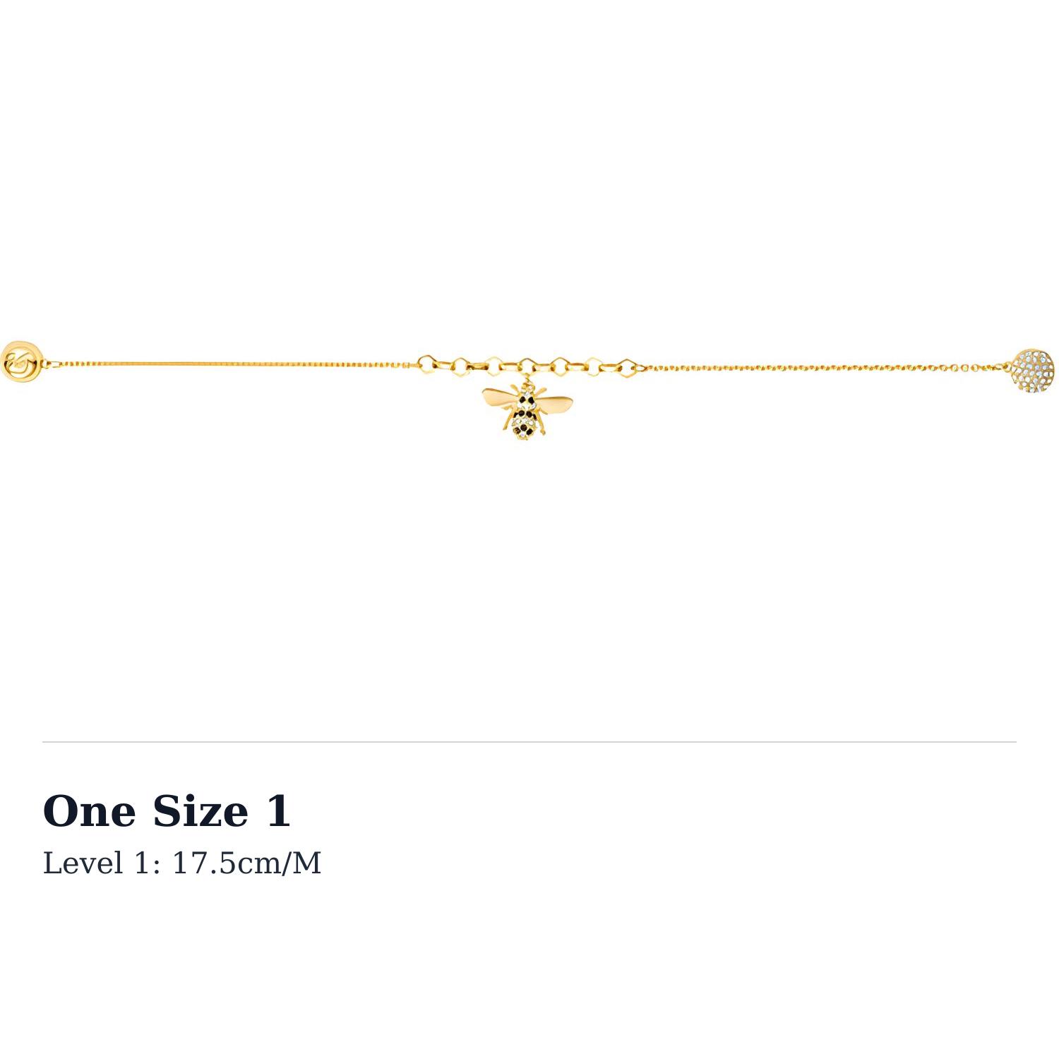 Swarovski Remix Collection Womens Bee Strand Bracelet Gold 5380077 One Size 1 золотистый