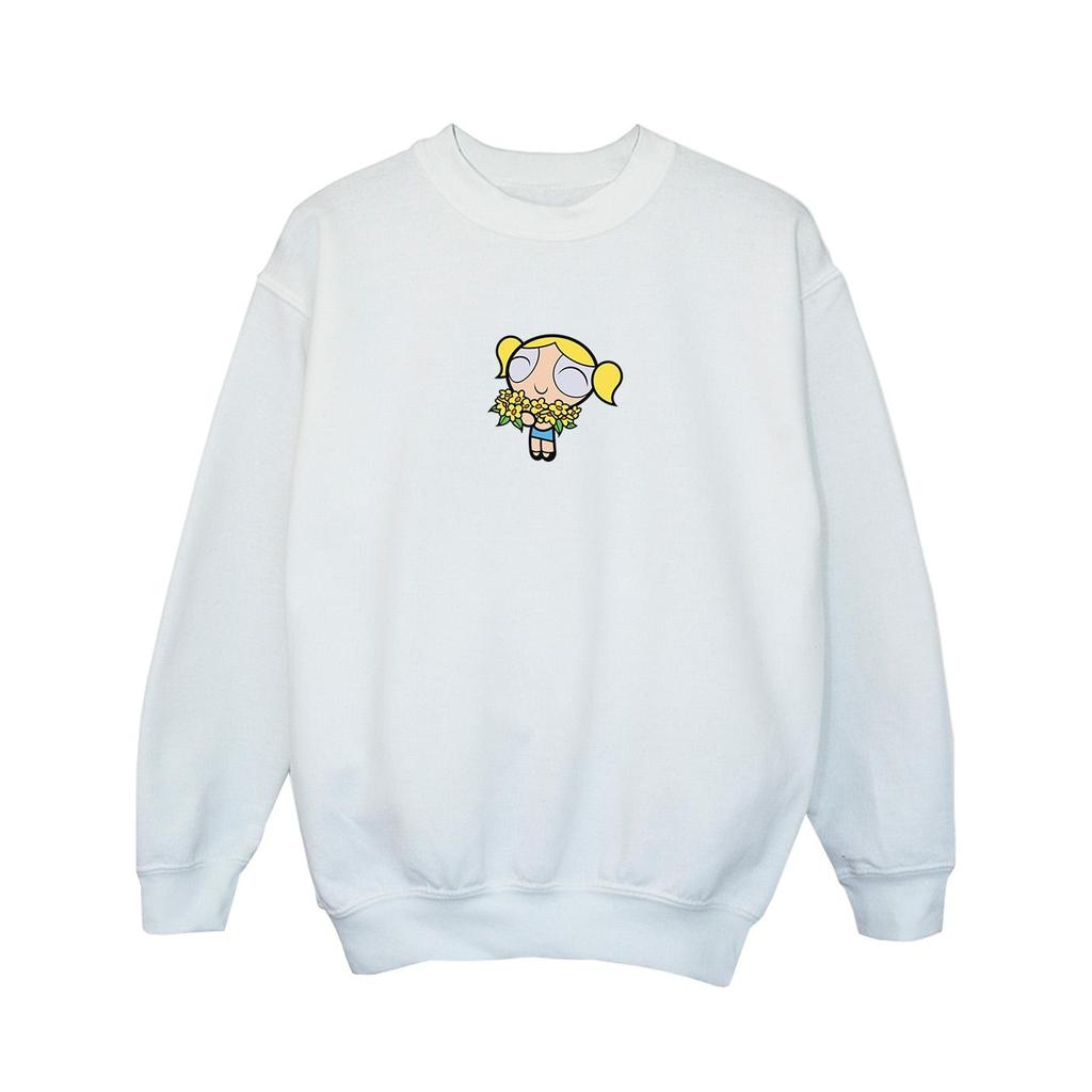 The Powerpuff Girls Girls Bubbles Flower Sweatshirt