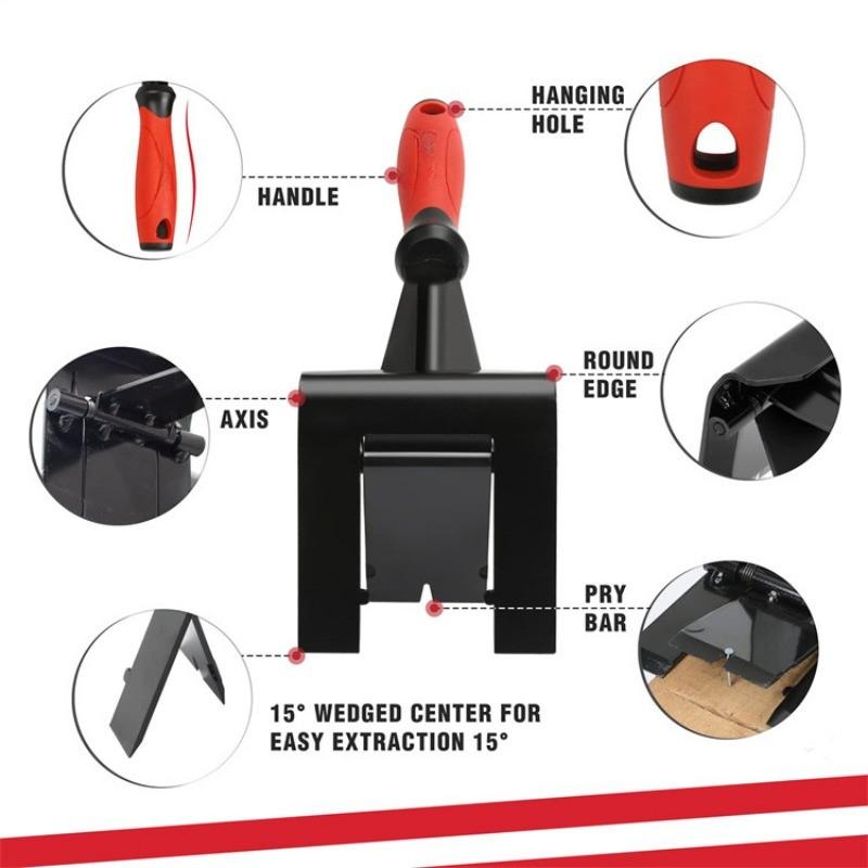 Household Trim Puller Portable Ceramic Tile Removal Tool Stainless Steel Floor Dismantling Pry Bar Tool