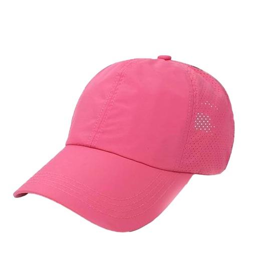 Women Baseball Cap, Adjustable Elastic Straps Quick-Drying Sun Hat, Criss-Cross Ponytail Design Baseball Hat for Running Yoga Hiking