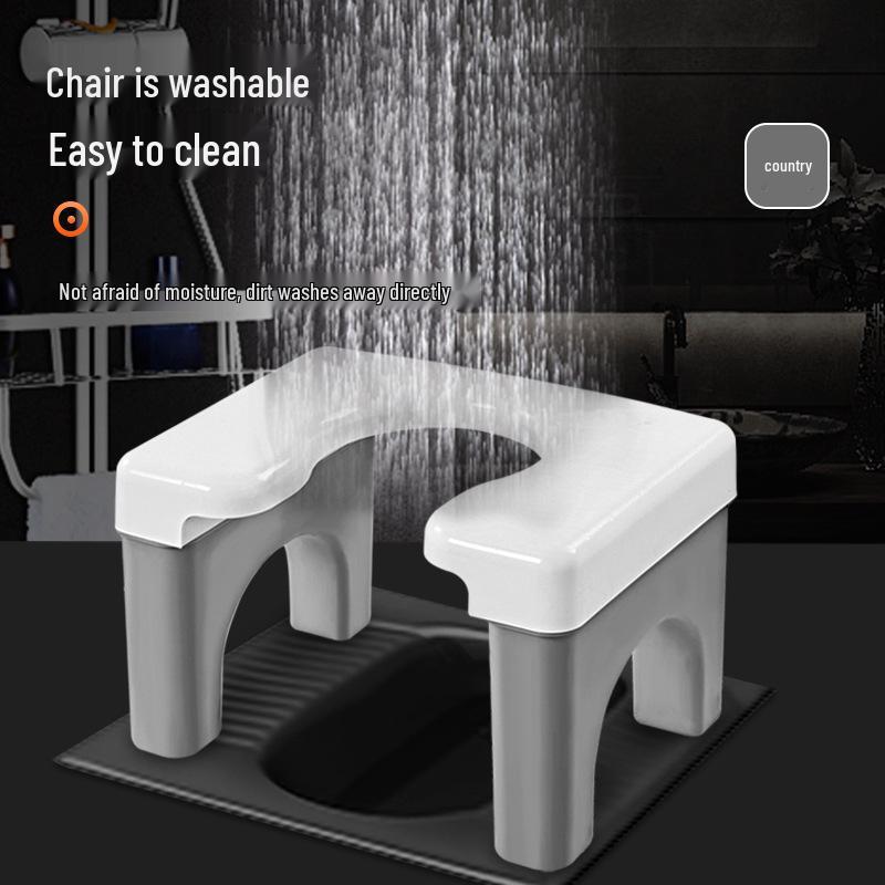 Modern Minimalist Anti-slip Thickened Plastic Commode Stool for Adults