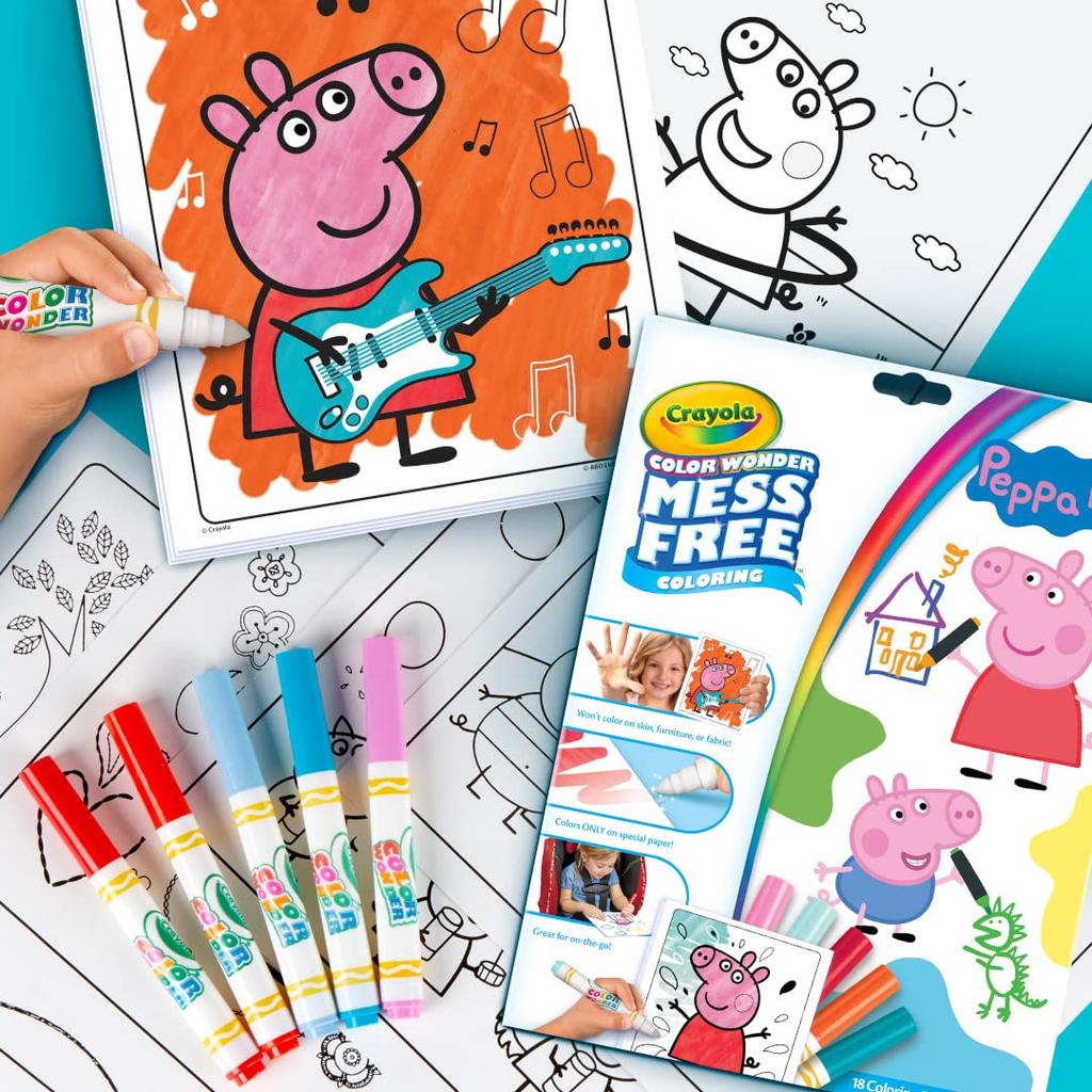 Crayola Color Wonder Malblock Schwein & Marker-Peppa -75-70000