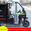 Electric Tricycle Weather Canopy: Transparent Windshield and Rain Curtain for Warmth and Protection