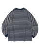 TAILOR STUDIO British Classic Striped Long Sleeve Tee (Navy)