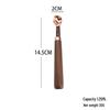 In-Stock Rose Gold & Walnut Wood Handle Measuring Spoons and Cups Set