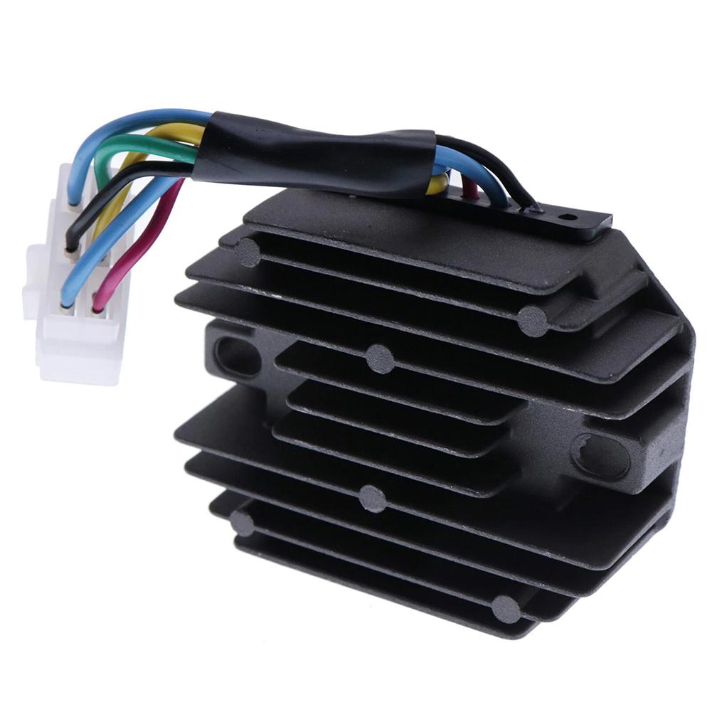 CH15589 12V Regulator Tractor Voltage Regulation 6-wire Connector Metal Construction Stable Voltage Output For JD650