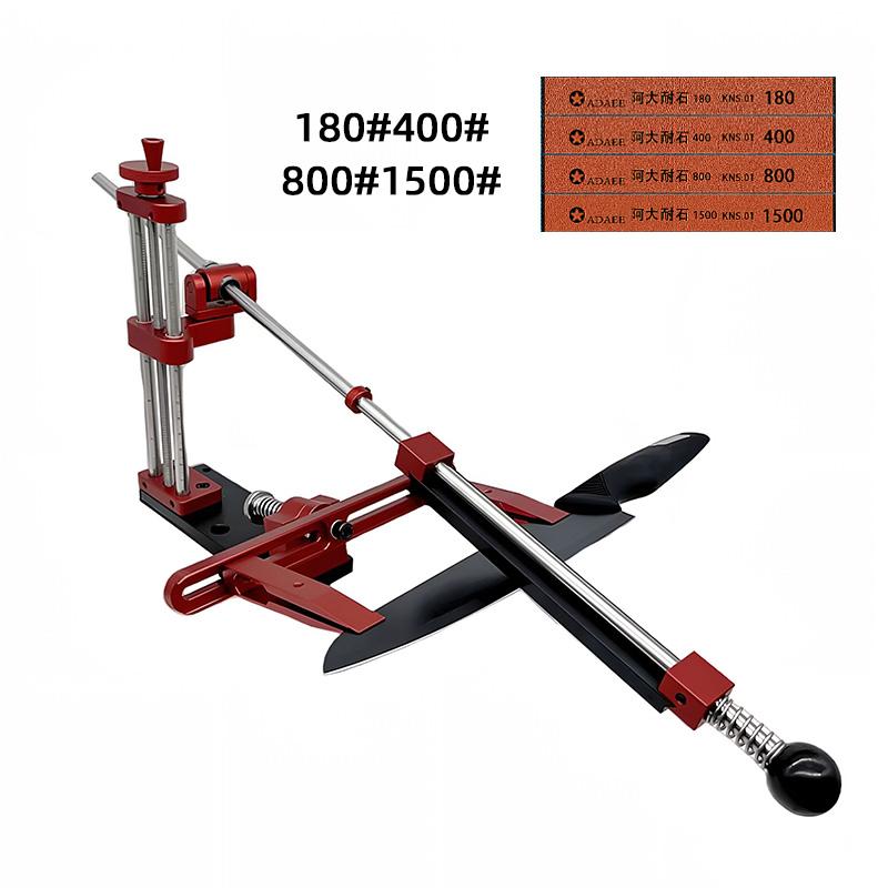360° Rotation Flip Fixed-Angle Knife Sharpening Kit -Professional Knife Sharpener with Whetstones -Abrasive Holding System Tools