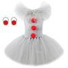Pennywise Clown Costume for Girls Halloween Character Dress-Up Ballet Skirt Set Carnival Party Children's Costume Outfit