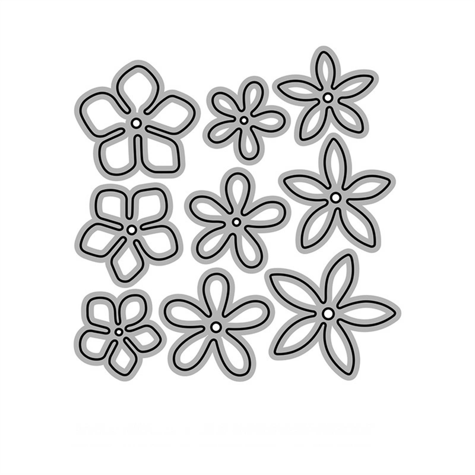 

New Petal Metal Cutting Die Mould Scrapbook Decoration Embossed Photo Album Decoration Card Making DIY Handicrafts One Size