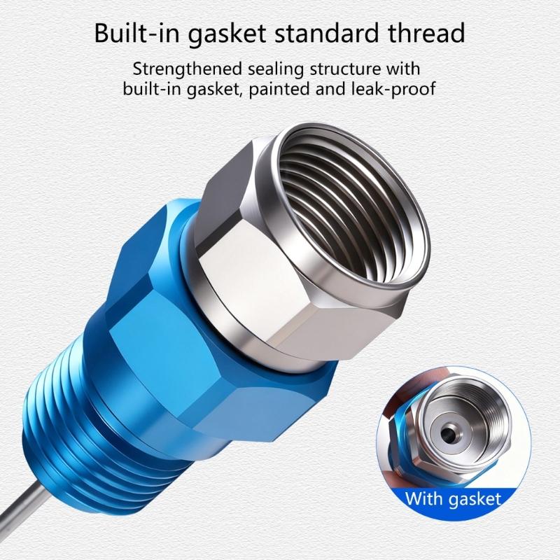 Aluminum High Hardness Airless Sprayer Adapter Quick Connect 360 Degree Rotatable Rotatable Sprayer Connector Leakproof