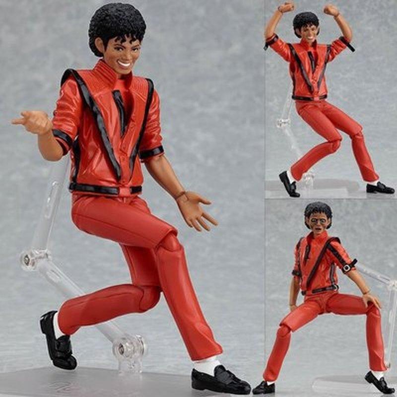 Action Figure Michael Jackson Figma 096 Smooth Criminal White Clothes Moonwalking Trembling Mv Mj Thriller Model Playthings Decoration