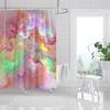Colorful Galaxy Space Print Shower Curtain Psychedelic Sea Of Clouds Bath Curtain Decoration Waterproof Fabric Bathtub Screen