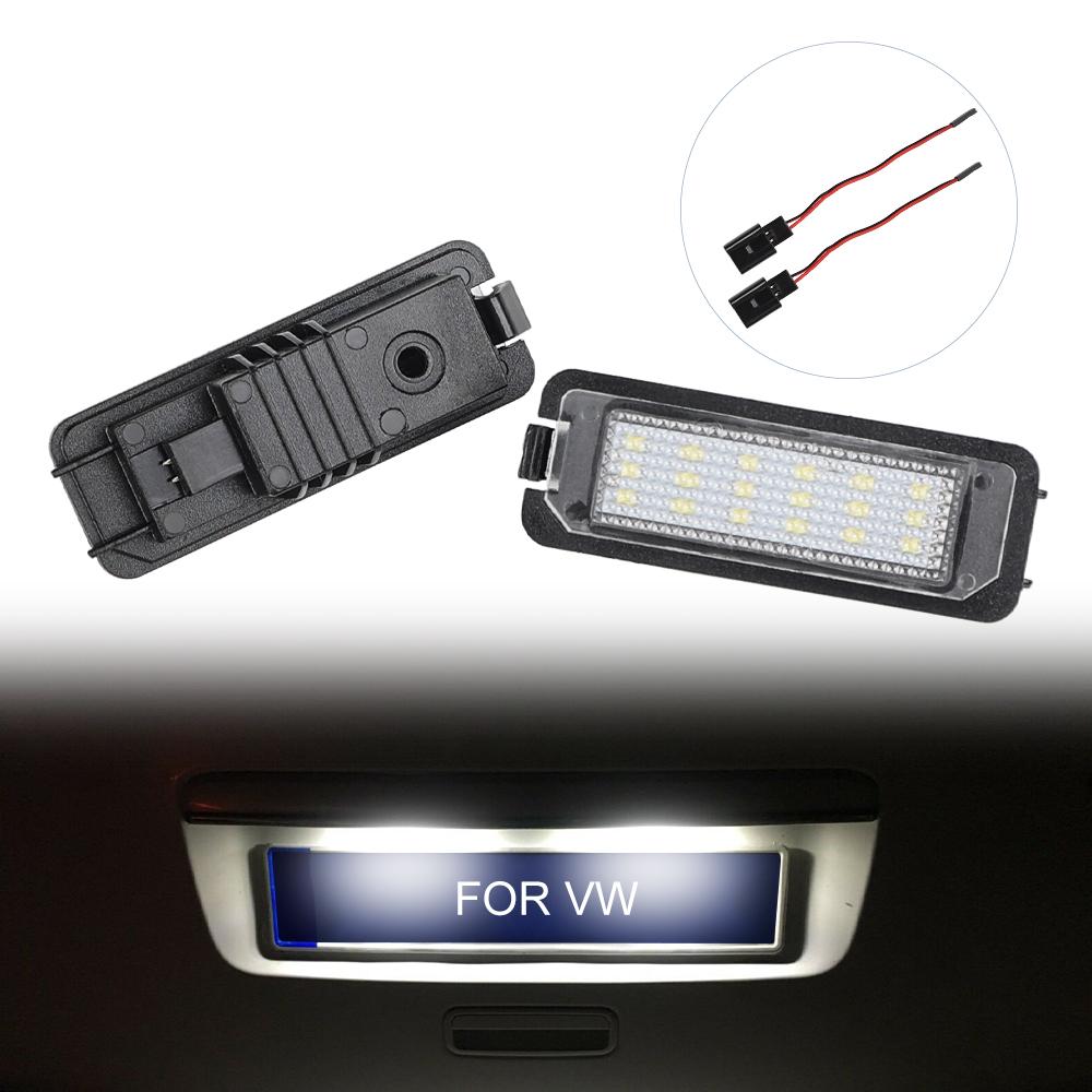 Super Bright License Plate Light For VW Passat CC LED Waterproof License Plate Light For VW Golf 5 6 Waterproof Car Accessories