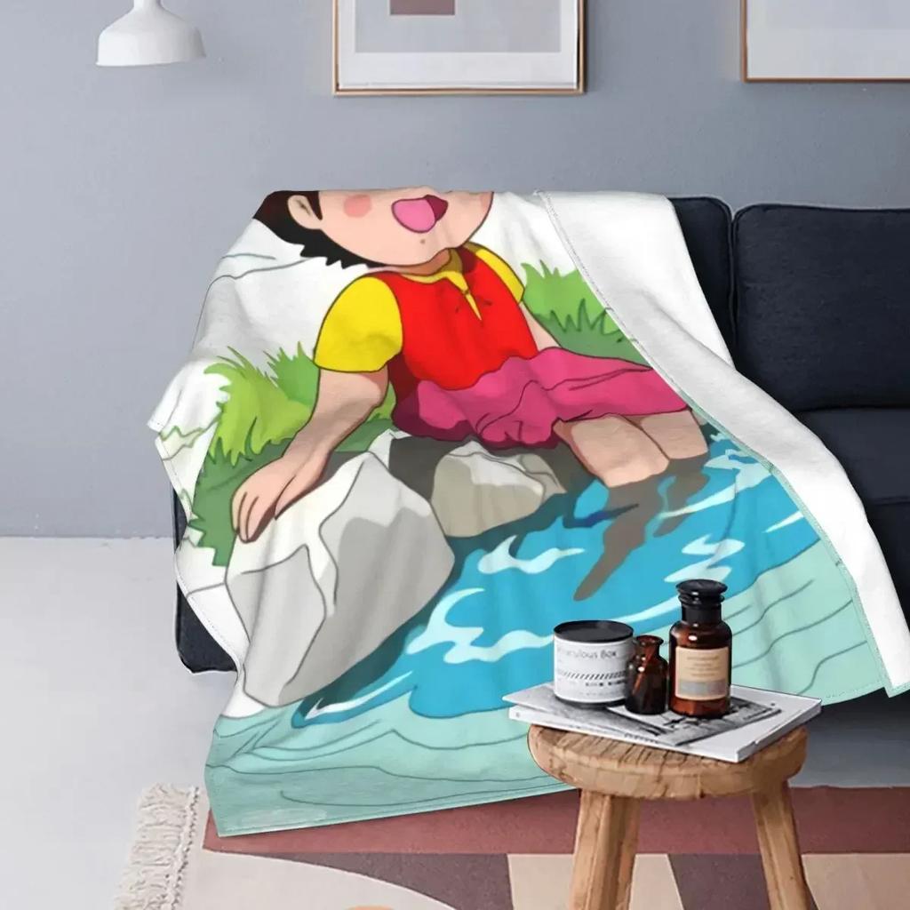 Heidi Dívka z Alp Deku Měkký Fleece Podzimní Teplý Flanel Animovaný Komiksový Kreslený Přehoz na Pohovku Postel Přikrývku