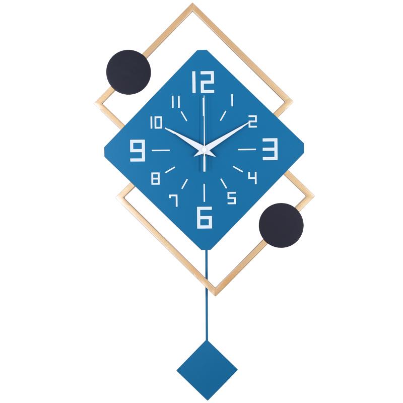 Wall Clock Living Room Light Luxury Creative Fashion Quartz Clock Modern Art Wall Hanging Non Punching Home Clock