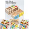 Wooden Geometric Coin Box For Kids Education And Color Recognition Toy