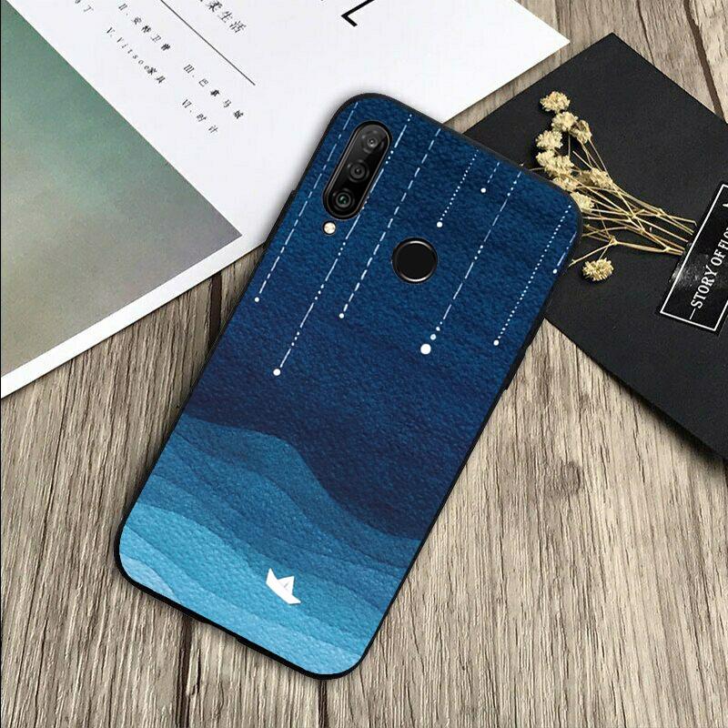 Ocean Waves Sailboat For Huawei Nova 8i 11i 12i 12s 9 10 SE Y60 Y70 Y90 Y72 Y73 Y61 Y91 P60 Pro P30 P40 Lite Case