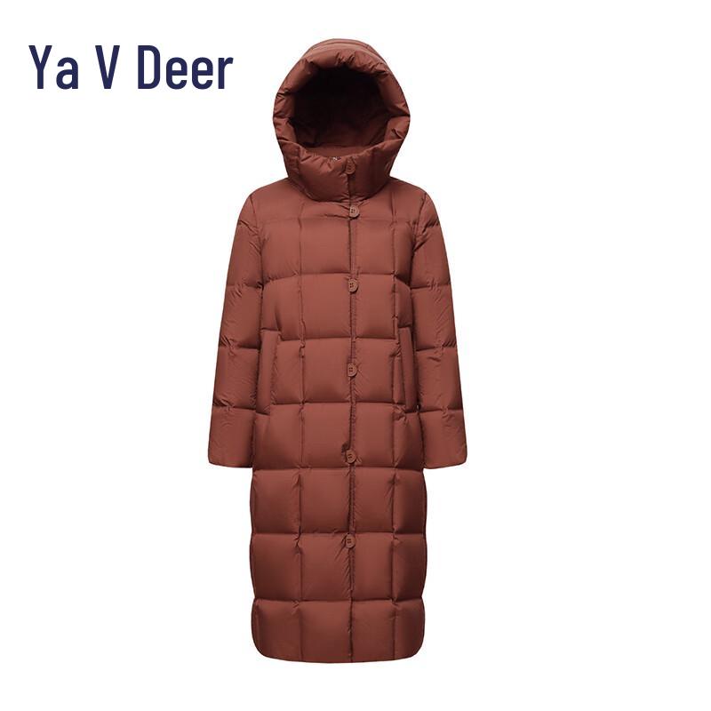 

Yalu EW Women s Hooded Long Thickened Down Jacket M