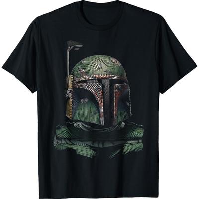 Star Wars Boba Fett Detailed Dotted Portrait T-Shirt