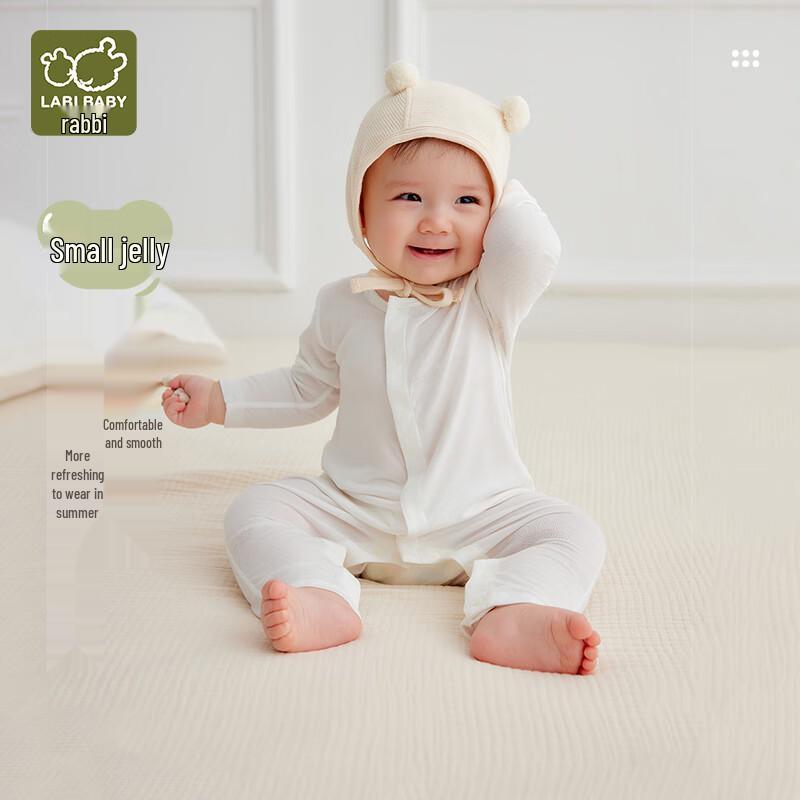 RABBIT Baby Summer Mesh Long-Sleeve Bodysuit