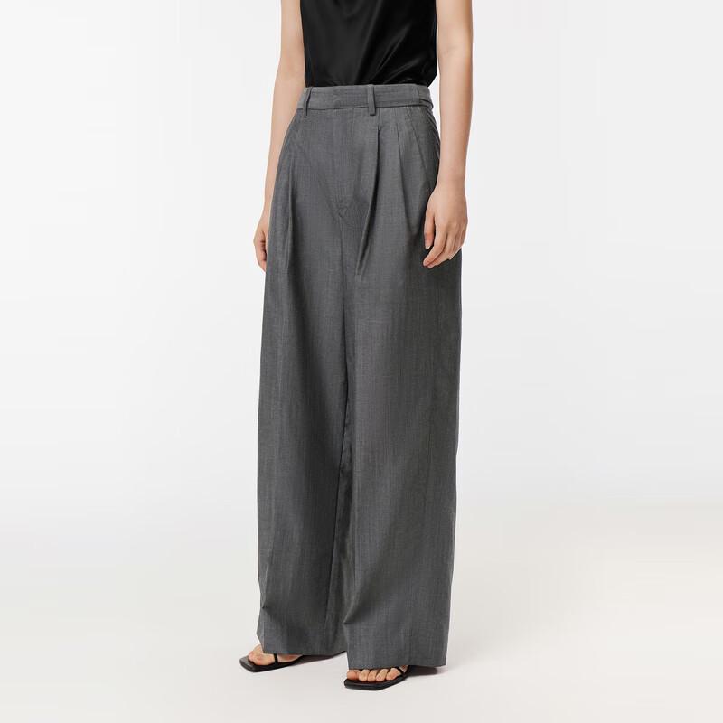 LESS 2024 Autumn High-Waist Casual Linen Blend Pants