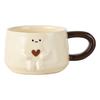 Cream Wind Hand Pinch Cartoon Ceramic Mug Household Water Cup Coffee Cup Couple Cup Teacup Milk Cup Breakfast Cup